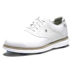 FootJoy Traditions Golf Shoes White 8 FootJoy Traditions Golf Shoes White -Pum Golf Club Shop footjoy traditions golf shoes white white angle itempicture
