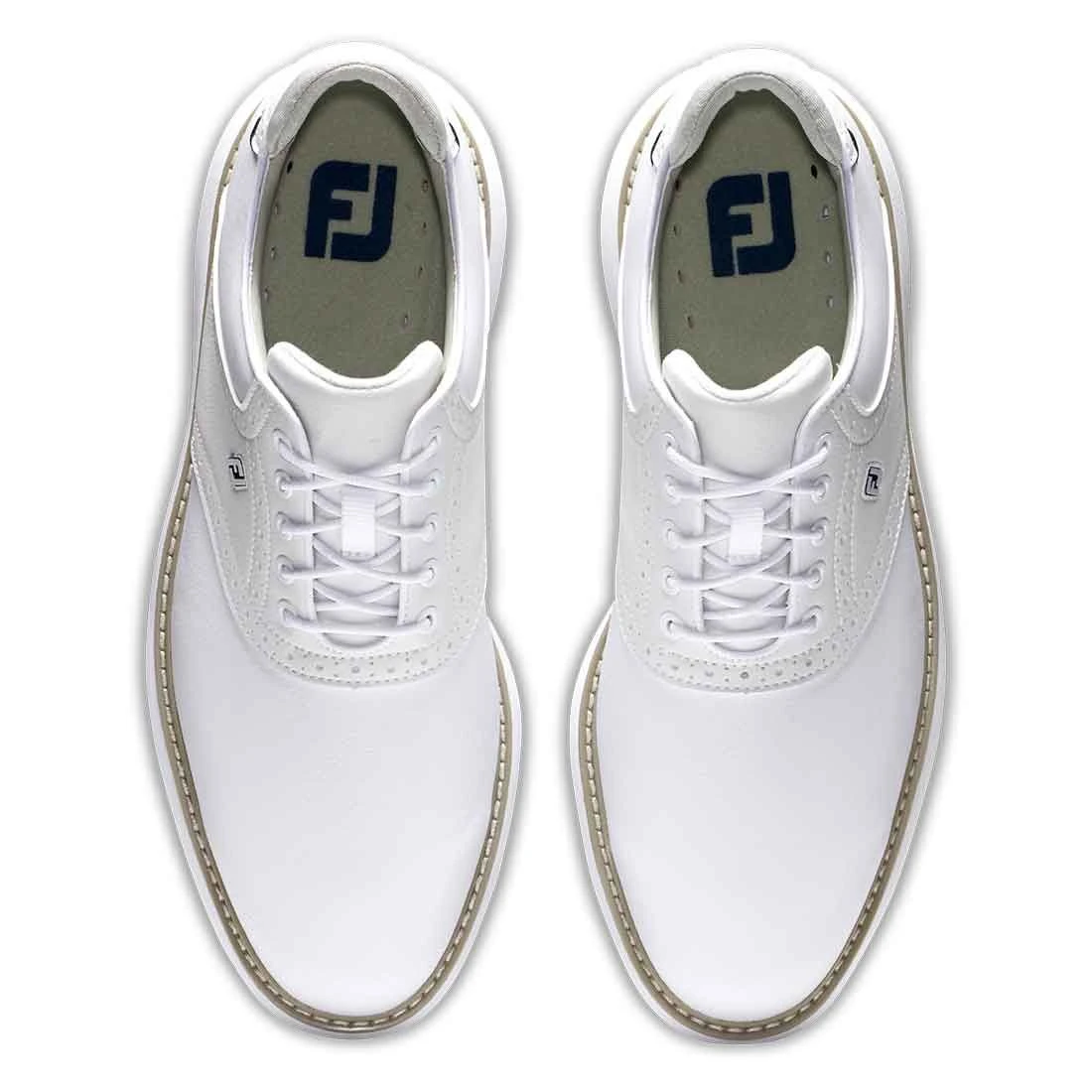 FootJoy Traditions Golf Shoes White 6 FootJoy Traditions Golf Shoes White - Image 6