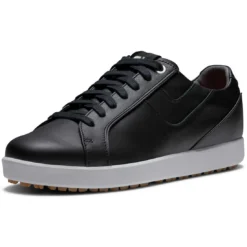 FootJoy Women's Links Golf Shoes Black 9 FootJoy Women's Links Golf Shoes Black -Pum Golf Club Shop footjoy womens fj links golf shoes black 98150 front itempicture