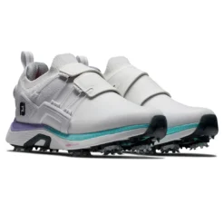 FootJoy Women's HyperFlex BOA Golf Shoes White/Purple 7 FootJoy Women's HyperFlex BOA Golf Shoes White/Purple -Pum Golf Club Shop footjoy womens hyperflex boa golf shoes white purple 98170 pair itempicture