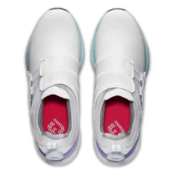 FootJoy Women's HyperFlex BOA Golf Shoes White/Purple 9 FootJoy Women's HyperFlex BOA Golf Shoes White/Purple -Pum Golf Club Shop footjoy womens hyperflex boa golf shoes white purple 98170 top itempicture