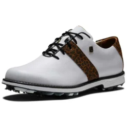 FootJoy Women's Premiere Series Golf Shoes White/Leopard -Pum Golf Club Shop footjoy womens premiere series golf shoes white leopard 99041 toe itempicture