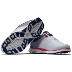 FootJoy Women's Pro SL Sport Golf Shoes White/Navy/Pink -Pum Golf Club Shop footjoy womens pro sl sport golf shoes white navy pink 98147 beauty itempicture