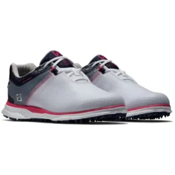 FootJoy Women's Pro SL Sport Golf Shoes White/Navy/Pink -Pum Golf Club Shop footjoy womens pro sl sport golf shoes white navy pink 98147 pair itempicture