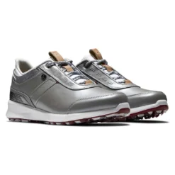 FootJoy Women's Stratos Golf Shoes Grey -Pum Golf Club Shop footjoy womens stratos golf shoes grey pair itempicture