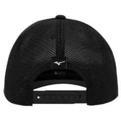 Mizuno Crossed Clubs Mesh Snapback Hat -Pum Golf Club Shop mizuno crossed clubs mesh snapback hat black back itempicture