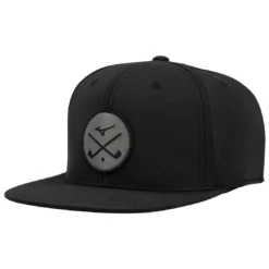 Mizuno Crossed Clubs Snapback Hat -Pum Golf Club Shop mizuno crossed clubs snapback hat black itempicture