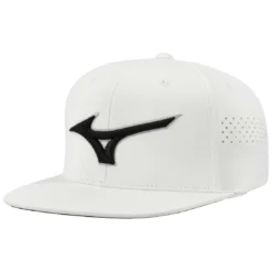 Mizuno Tour Flat Snapback Hat -Pum Golf Club Shop mizuno tour flat bill snapback hat white black itempicture