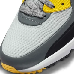 Nike Air Max 90 G Golf Shoes Smoke Grey/White/Black -Pum Golf Club Shop nike air max 90 g golf shoes smoke grey white black detail toe itempicture