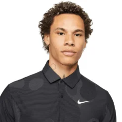 Nike Dri-FIT ADV Tour Camo Polo -Pum Golf Club Shop nike dri fit adv tour camo polo black detail itempicture