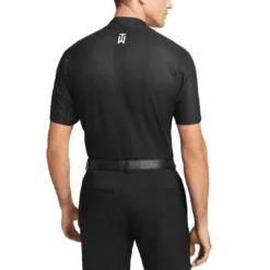 Nike Dri-FIT ADV Tiger Woods Mock Neck Polo -Pum Golf Club Shop nike dri fit adv tw mock neck polo black back itempicture