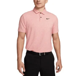 Nike Dri-FIT Tour Heather Polo -Pum Golf Club Shop nike dri fit tour heather polo ember glow itempicture