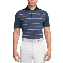 Nike Dri-FIT Tiger Woods Striped Polo -Pum Golf Club Shop nike dri fit tw striped polo midnight navy itempicture