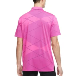 Nike Dri-FIT Vapor Jacquard Polo -Pum Golf Club Shop nike dri fit vapor jacquard polo pink prime back itempicture