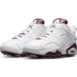Nike Jordan Retro 6 G Golf Shoes White/Bordeaux -Pum Golf Club Shop nike jordan retro 6 g golf shoes white bordeaux pair itempicture
