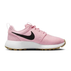 Nike Juniors Roshe 2 G Golf Shoes Soft Pink/Black/White -Pum Golf Club Shop nike juniors roshe 2 g golf shoes soft pink black dz6895 601 spine itempicture