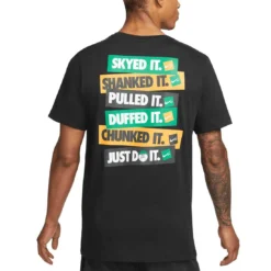 Nike Verbiage Golf Tee -Pum Golf Club Shop nike verbiage golf tee black back itempicture