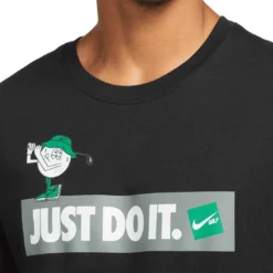 Nike Verbiage Golf Tee -Pum Golf Club Shop nike verbiage golf tee black detail front itempicture