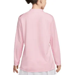 Nike Women's Dri-FIT UV Advantage Half-Zip Pullover -Pum Golf Club Shop nike womens dri fit club half zip uv pullover medium soft pink back itempicture