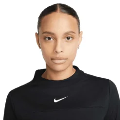 Nike Women's Dri-FIT UV Advantage Mock-Neck Top -Pum Golf Club Shop nike womens dri fit uv advantage mock neck top black detail itempicture