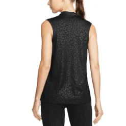 Nike Women's Dri-FIT Victory Embossed Sleeveless Polo -Pum Golf Club Shop nike womens dri fit victory embossed sleeveless polo black back itempicture
