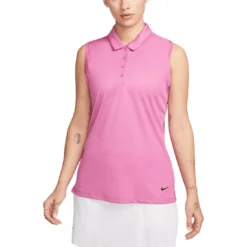 Nike Women's Dri-FIT Victory Sleeveless Polo -Pum Golf Club Shop nike womens dri fit victory sleeveless polo cosmic fuchsia itempicture