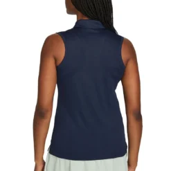 Nike Women's Dri-FIT Victory Sleeveless Polo -Pum Golf Club Shop nike womens dri fit victory sleeveless polo obsidian back itempicture