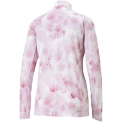 Puma Women's YOU-V Cloud Quarter Zip -Pum Golf Club Shop puma 2023 womens you v cloud quarter zip orchid shadow back itempicture