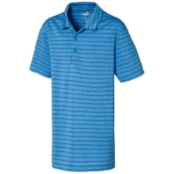 Puma Boys Rotation Stripe Polo -Pum Golf Club Shop puma boys rotation stripe polo ibiza blue