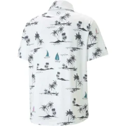 Puma Cloudspun Low Tide Polo -Pum Golf Club Shop puma cloudspun low tide polo white back itempicture