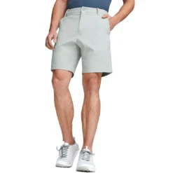 Puma Dealer 8 Inch Shorts -Pum Golf Club Shop puma dealer 8 inch shorts ash grey front itempicture
