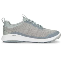 Puma Fusion Pro Golf Shoes Quarry/Silver -Pum Golf Club Shop puma fusion pro golf shoes quarry silver 377041 04 profile2 itempicture