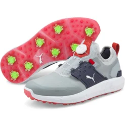 Puma Ignite Articulate Disc Golf Shoes High Rise/Silver/Navy Blazer -Pum Golf Club Shop puma ignite articulate disc golf shoes high rise silver navy blazer pair itempicture