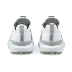 Puma Ignite Articulate Disc Golf Shoes White/Silver/High Rise -Pum Golf Club Shop puma ignite articulate disc golf shoes white silver high rise heel itempicture