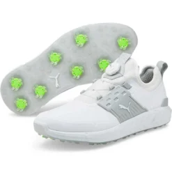 Puma Ignite Articulate Disc Golf Shoes White/Silver/High Rise -Pum Golf Club Shop puma ignite articulate disc golf shoes white silver high rise pair itempicture