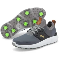 Puma Ignite Articulate Golf Shoes Quiet Shade/Team Gold -Pum Golf Club Shop puma ignite articulate golf shoes quiet shade team gold pair itempicture
