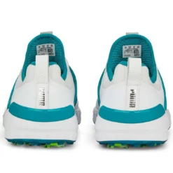Puma Ignite Articulate Golf Shoes White/Silver/Green Lagoon 10 Puma Ignite Articulate Golf Shoes White/Silver/Green Lagoon -Pum Golf Club Shop puma ignite articulate golf white silver green lagoon 376078 08 heel itempicture