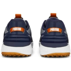 Puma Ignite Elevate Disc Golf Shoes Navy/Silver -Pum Golf Club Shop puma ignite elevate disc golf shoes navy silver 376080 05 heel itempicture