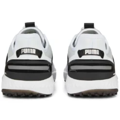 Puma Ignite Elevate Disc Golf Shoes White/Black/Silver -Pum Golf Club Shop puma ignite elevate disc golf shoes white black silver 376080 06 heel itempicture