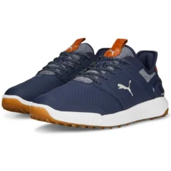 Puma Ignite Elevate Golf Shoes Navy/Silver -Pum Golf Club Shop puma ignite elevate golf shoes navy silver 376077 05 pair itempicture