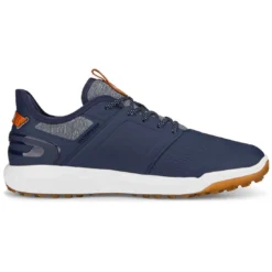 Puma Ignite Elevate Golf Shoes Navy/Silver -Pum Golf Club Shop puma ignite elevate golf shoes navy silver 376077 05 profile2 itempicture