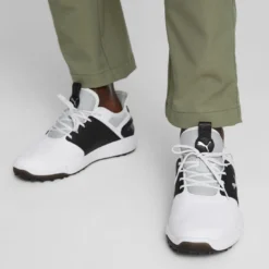 Puma Ignite Elevate Golf Shoes White/Black/Silver 17 Puma Ignite Elevate Golf Shoes White/Black/Silver -Pum Golf Club Shop puma ignite elevate golf shoes white black silver 376077 06 mod1 itempicture