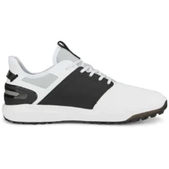 Puma Ignite Elevate Golf Shoes White/Black/Silver 14 Puma Ignite Elevate Golf Shoes White/Black/Silver -Pum Golf Club Shop puma ignite elevate golf shoes white black silver 376077 06 profile2 itempicture