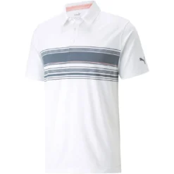 Puma MATTR Grind Polo -Pum Golf Club Shop puma mattr grind polo bright white evening sky itempicture