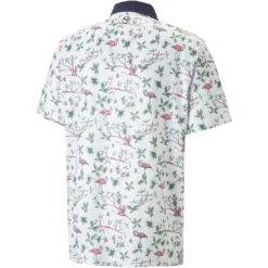 Puma MATTR Lagoon Polo -Pum Golf Club Shop puma mattr lagoon polo white back itempicture