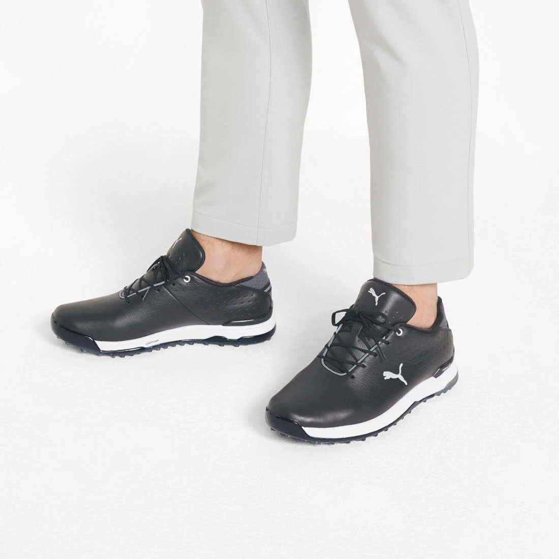 Puma Proadapt Alphacat Leather Golf Shoes Black/Silver 7 Puma Proadapt Alphacat Leather Golf Shoes Black/Silver - Image 7