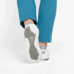 Puma Proadapt Alphacat Leather Golf Shoes White/Silver -Pum Golf Club Shop puma proadapt alphacat leather golf shoes white silver 376044 01 mod2 itempicture