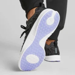 Puma Women's Laguna Fusion Knit Golf Shoes Black/Quiet Shade -Pum Golf Club Shop puma womens laguna fusion knit golf black quiet shade 376082 02 mod2 itempicture