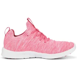 Puma Women's Laguna Fusion Knit Golf Shoes Sunset Pink/White -Pum Golf Club Shop puma womens laguna fusion knit golf sunset pink white 376082 04 profile2 itempicture