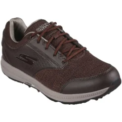 Skechers Arch Fit GO GOLF Elite 5 Range Golf Shoes Brown -Pum Golf Club Shop sheckers arch fit go golf elite 5 range golf shoes brown front itempicture